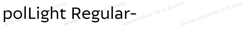 polLight Regular字体转换